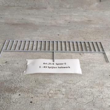 modeltrein Schaal 1 : 43 Spoor 0 Art. 25 B Spijlen hekwerk beschikbaar voor biedingen