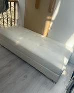 Witte Bank/Voetenbankje - Hocker, Ophalen, 125 cm of meer, Nieuw, Leer