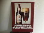 bier reclamebord Dommelsch bier bok. mancave, Ophalen of Verzenden, Zo goed als nieuw, Reclamebord, Plaat of Schild, Dommelsch