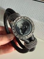 Pylones Armband met Strass, Verzenden, Nieuw, Zwart, Met strass