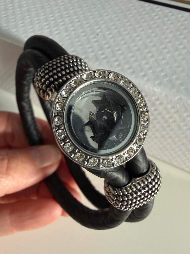 Pylones Armband met Strass, Sieraden, Tassen en Uiterlijk, Armbanden, Nieuw, Zwart, Met strass, Verzenden