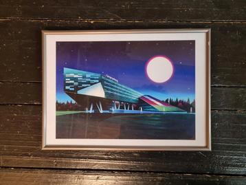 Linnaeusborg Zernike Groningen Digital Art print beschikbaar voor biedingen