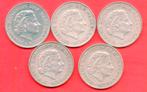 JULIANA 5 ZILVEREN GULDENS, Postzegels en Munten, Munten | Nederland, 1 gulden, Koningin Juliana, Setje, Zilver