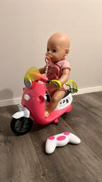 Baby born scooter, Kinderen en Baby's, Speelgoed | Poppen, Ophalen, Zo goed als nieuw, Babypop