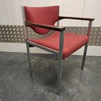 X) vintage stoel fauteuil bureaustoel, Ophalen, Gebruikt, Stof, Rood