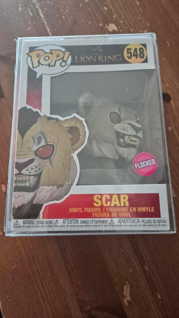 Funko Pop! Disney Lion King Scar #548 Flocked, Verzamelen, Poppetjes en Figuurtjes, Nieuw, Ophalen of Verzenden