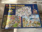 jan van haasteren - 3x 1000 stuks puzzel [s392], Ophalen of Verzenden, 500 t/m 1500 stukjes, Zo goed als nieuw