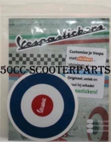 Sticker Vespa Tricolore Rond Target Lx S Lxv 41748, Motoren, Tuning en Styling, Ophalen of Verzenden