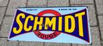 Emaille bord SCHMIDT 1947, Ophalen, Gebruikt, Reclamebord