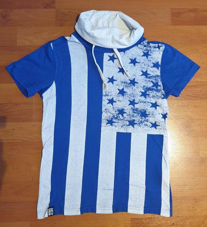 Jongens t-shirt met kraag. Maat 158-164, Kinderen en Baby's, Kinderkleding | Maat 158, Gebruikt, Jongen, Shirt of Longsleeve, Ophalen of Verzenden