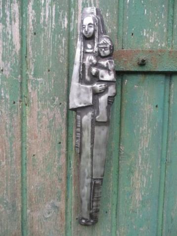 Moeder met kind beeld, retro gestileerd, ceramiek, 45 cm  beschikbaar voor biedingen