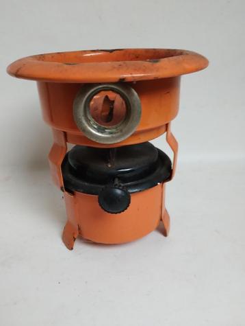 Retro vintage oranje petroleumstel 1 pits beschikbaar voor biedingen