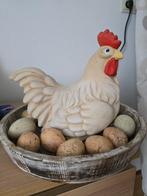 Grote paaskip met eieren in schaal, Ophalen of Verzenden