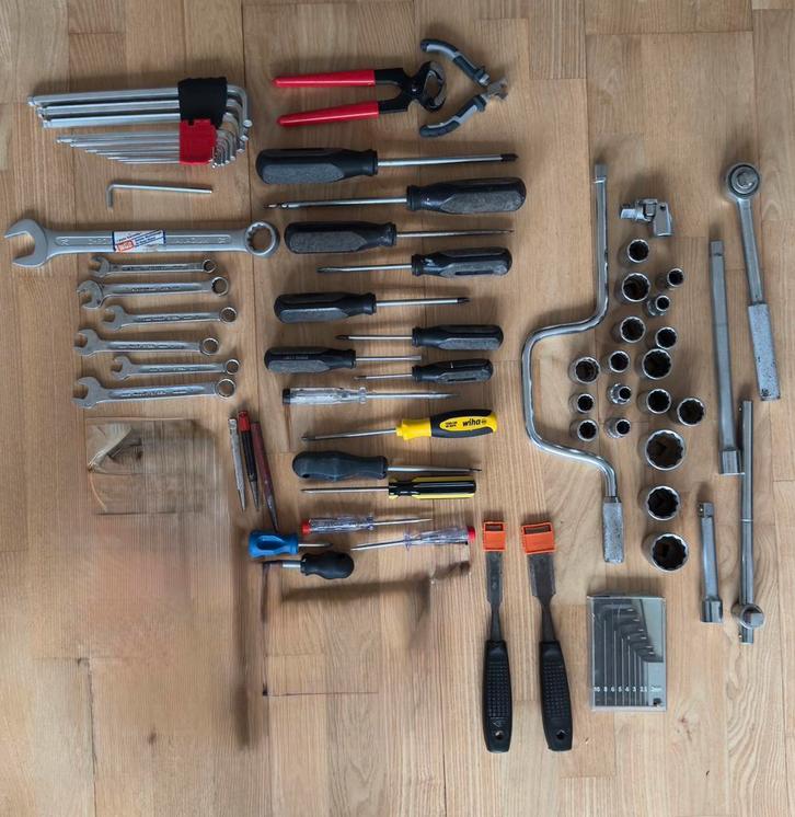 Complete gereedschapset, Doe-het-zelf en Verbouw, Gereedschap | Handgereedschap, Zo goed als nieuw, Ophalen of Verzenden