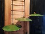 Groene franse emaille hanglampen.Emaille vintage schotellamp, Huis en Inrichting, Lampen | Hanglampen, Ophalen of Verzenden