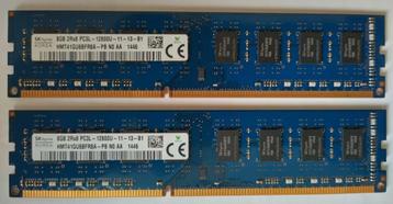 16GB DDR3L 2x8GB PC3L-12800 1600MHz Hynix Desktop 4614 beschikbaar voor biedingen