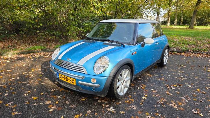Mini 1.6 16V Cooper 2004 Blauw, Auto's, Mini, Particulier, Cooper, ABS, Airbags, Alarm, Boordcomputer, Centrale vergrendeling