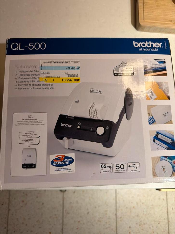 Brother QL-500BW, Computers en Software, Labelprinters, Nieuw, Ophalen of Verzenden