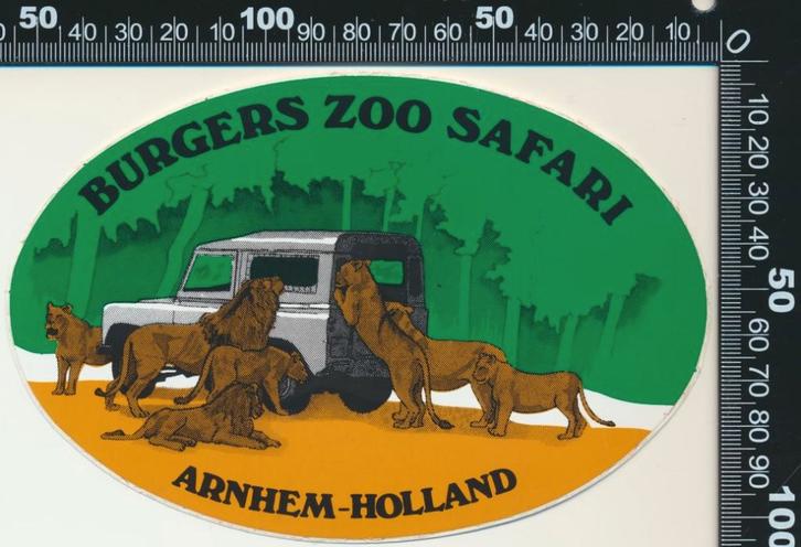 Sticker: Burgers Zoo Safari - Arnhem (3), Verzamelen, Stickers, Zo goed als nieuw, Bedrijf of Vereniging, Ophalen of Verzenden