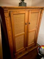 Houten kledingkast, Gebruikt, 100 tot 150 cm, 100 tot 150 cm, Grenenhout