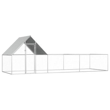 Kippenren 6x2x2 m gegalvaniseerd staal €250 beschikbaar voor biedingen