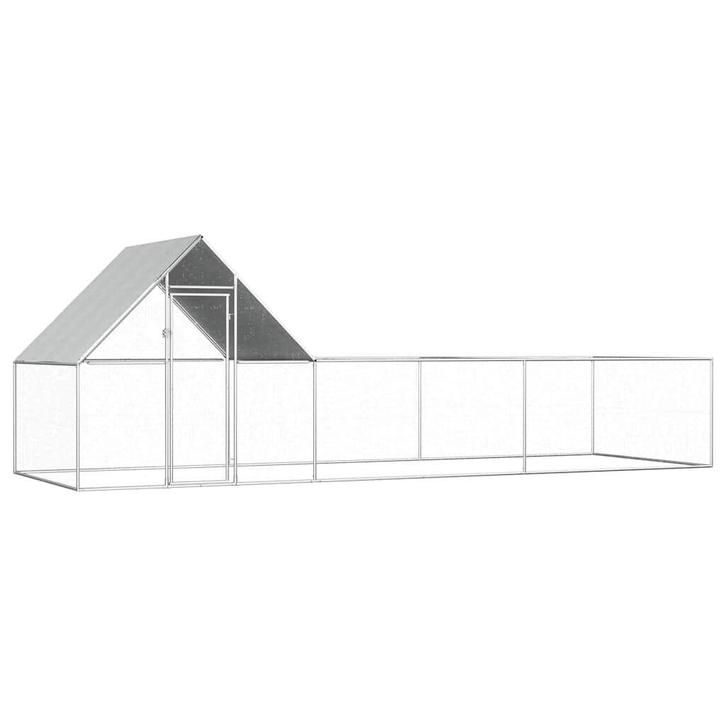 Kippenren 6x2x2 m gegalvaniseerd staal €250, Dieren en Toebehoren, Pluimvee | Toebehoren, Nieuw, Kippenhok of Kippenren, Ophalen of Verzenden