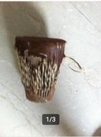 Tam Tam bruin diameter 12 cm Hoogte 15 cm, Ophalen of Verzenden, Zo goed als nieuw, Overige merken