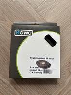 Kowo beglazingsband PE zwart 9 x 4 mm, Doe-het-zelf en Verbouw, Glas en Ramen, Ophalen, Overige typen, Nieuw, 160 cm of meer