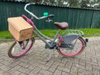 Leuke popal meidenfiets met mand!, Ophalen, 22 inch, Gebruikt, Handrem