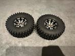 Traxxas Axial TRX-4 crawler beadlock velgen + banden 2 stuk, Ophalen of Verzenden, Zo goed als nieuw, Auto offroad