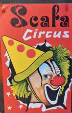 Circus poster. Oud. SCAFA Circus. 30/47 cm., Ophalen, A1 t/m A3, Overige onderwerpen, Rechthoekig Staand
