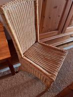 6 rieten eetkamerstoelen, Ophalen, Zo goed als nieuw, Bruin