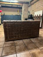 Grote rieten opbergkist, Ophalen, Overige materialen, Gebruikt, 100 tot 150 cm