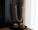 Kralenketting lang beige, Huis en Inrichting, Woonaccessoires | Kransen, Ophalen of Verzenden, Nieuw