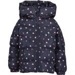 Gave donkerblauwe meisjes winterjas met hartjes print mt 104, Blue seven, Meisje, Nieuw, Ophalen of Verzenden