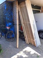 10 houten schotten, breed ca 43 cm, lang ca 250cm dik 1,8 cm, Ophalen, Gebruikt, Minder dan 25 mm, 250 tot 300 cm