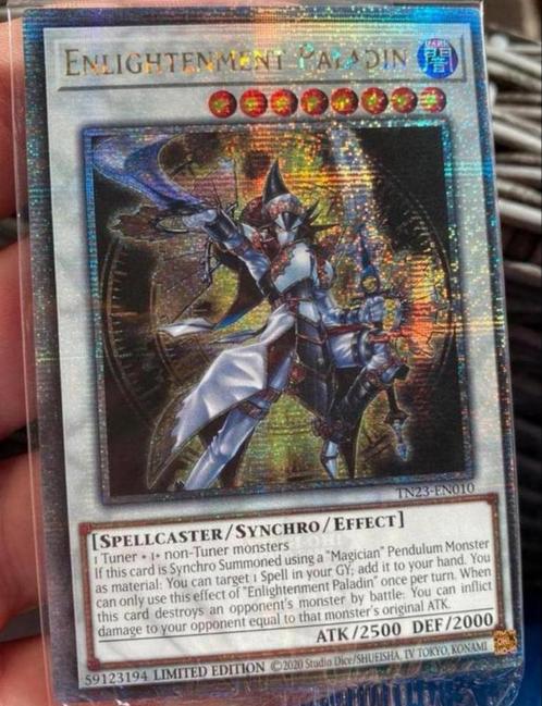 Yu-Gi-Oh! Enlightenment Paladin TN23 QCR Sealed !, Hobby en Vrije tijd, Verzamelkaartspellen | Yu-gi-Oh!, Nieuw, Losse kaart, Foil