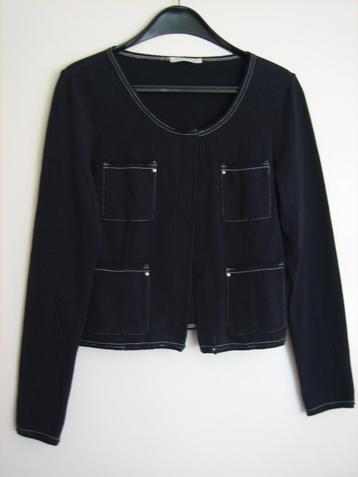 Zeer mooi sportief donkerblauw vest-jasje SYLVER 40 snazzeys beschikbaar voor biedingen