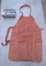 Echt lederen bbq schort 2x licht bruin leer, Ophalen of Verzenden, Nieuw