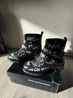 Sacha Bikerboots Leer Nieuw!!, Verzenden, Zo goed als nieuw, Zwart