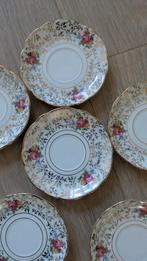 Franse Retro Vintage porseleinen petit four schoteltjes, Ophalen of Verzenden, Porselein, Overige stijlen, Kop(pen) en/of Schotel(s)