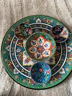 Turks Keramiek Dienblad met Kommetjes, Porselein of Keramiek, Schaal, Rond, Ophalen of Verzenden