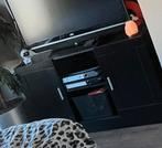 Zwarte TV-kast, Huis en Inrichting, Kasten | Televisiemeubels, Kunststof, Gebruikt, 100 tot 150 cm, Ophalen of Verzenden