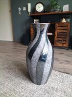 Vaas, zwart grijs, Huis en Inrichting, Woonaccessoires | Vazen, Ophalen, Zwart, Glas, 50 tot 75 cm