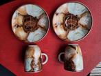 PPD Espresso Cup Set Festive Christmas 2 x kop en schotel, Ophalen of Verzenden, Zo goed als nieuw, Porselein, Kop en/of schotel
