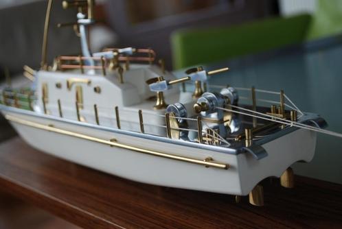 Schip 88 cm ! Boot Museum Kwaliteit Neštin Mijnenveger OUD!!, Antiek en Kunst, Curiosa en Brocante, Ophalen of Verzenden