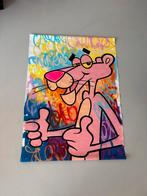Gunnar Zyl - Pink Panther - Abstract Schilderij Gesigneerd, Antiek en Kunst, Kunst | Schilderijen | Abstract, Ophalen of Verzenden