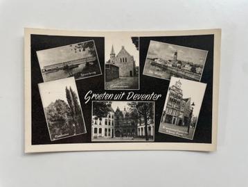 D806 Oude ansichtkaart Deventer : Groeten uit Deventer beschikbaar voor biedingen