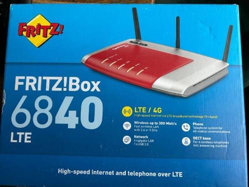 ➡️ NIEUW FritzBox LTE 4G 6840 AVM Fritz!Box Router 6840LTE, Computers en Software, Routers en Modems, Nieuw, Router met modem
