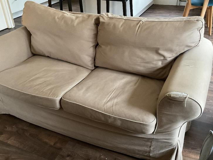 Ektorp Ikea, Huis en Inrichting, Banken | Bankstellen, Gebruikt, Tweepersoons, 150 tot 200 cm, 75 tot 100 cm, Stof, Ophalen